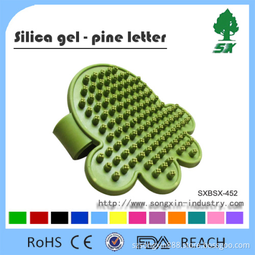 Pet Massage Bath Brush PVC Soft Bath Brush For Dog and Cat